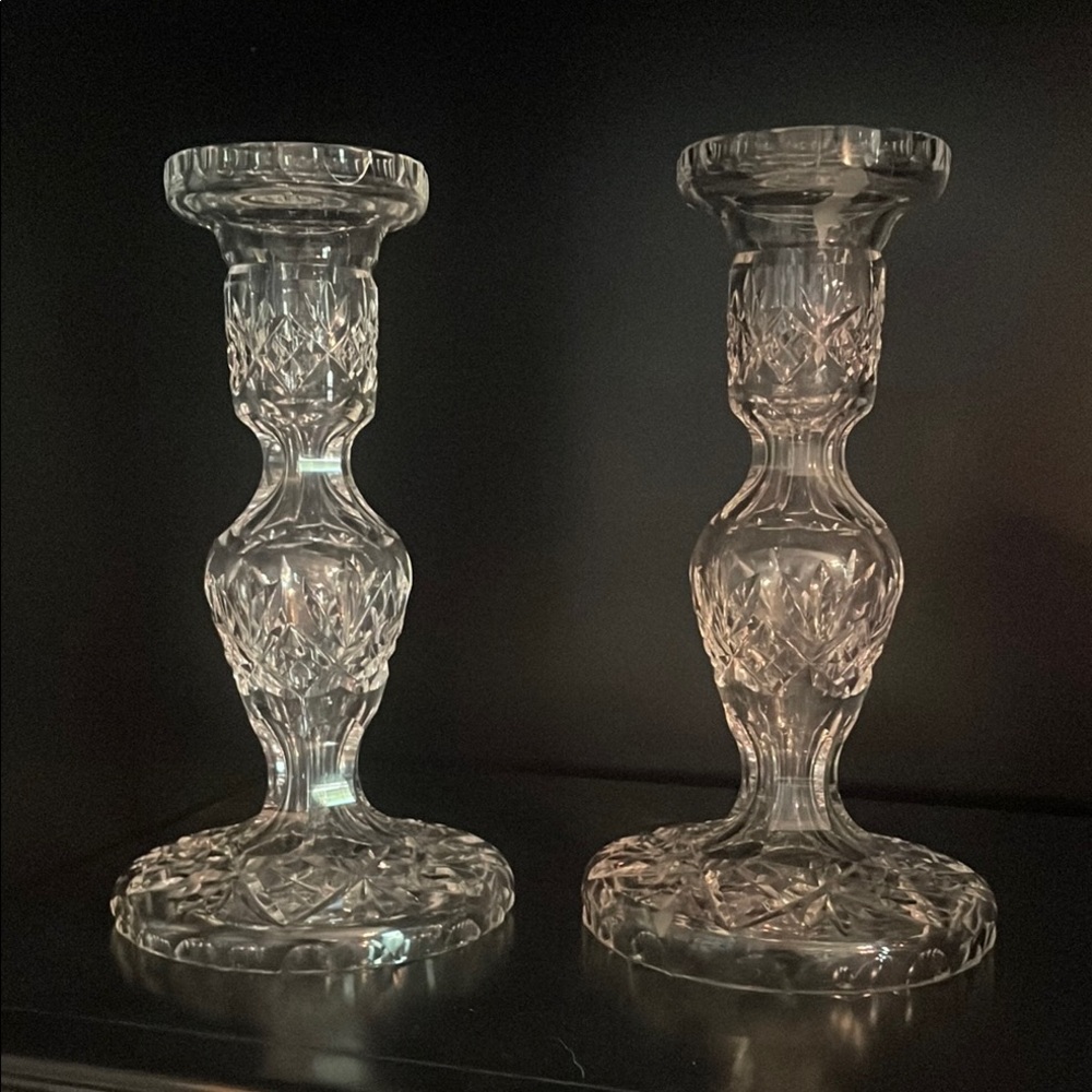 Elegant Crystal Candle Holders